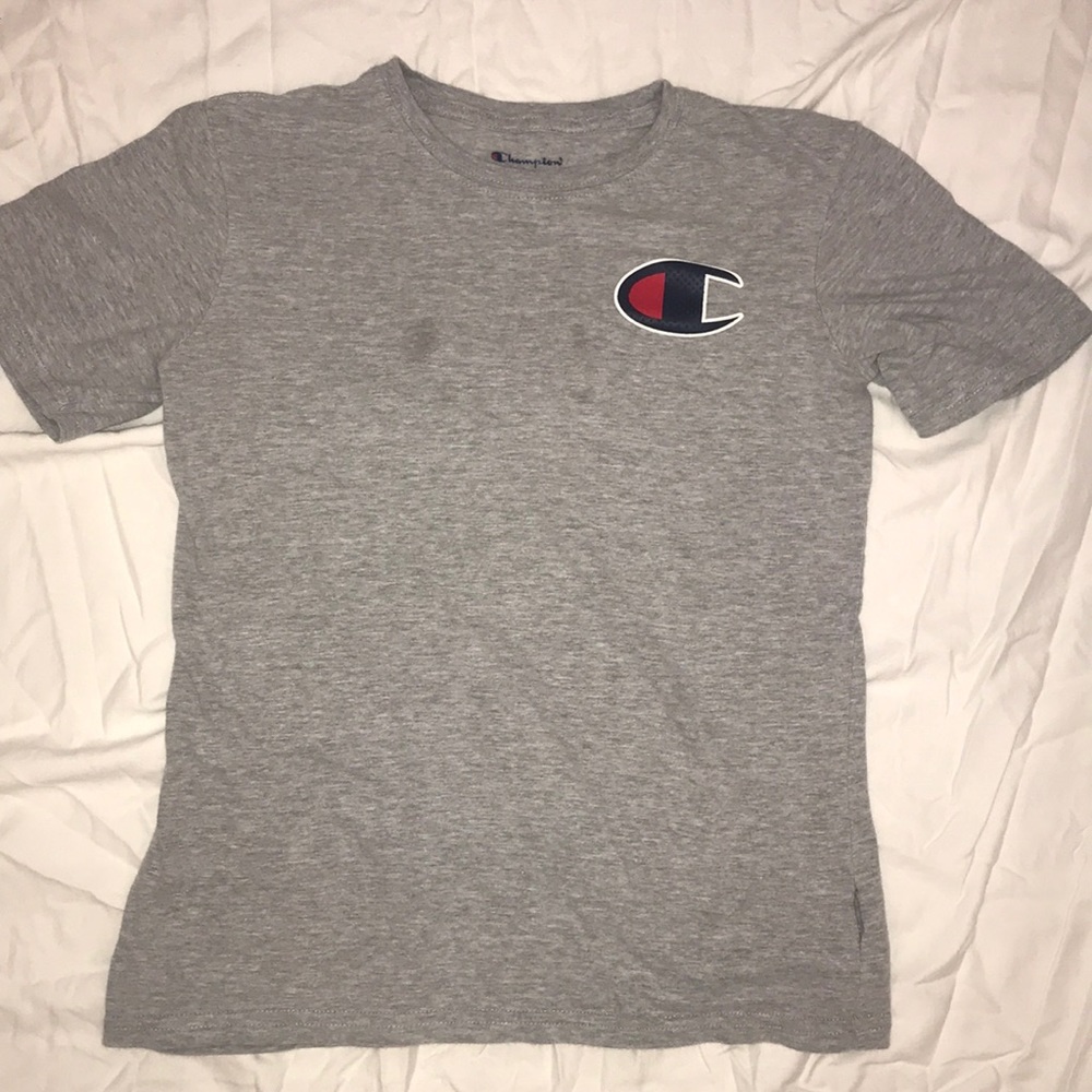 Champion Sz L Boys Short Sleeve Logo Tee